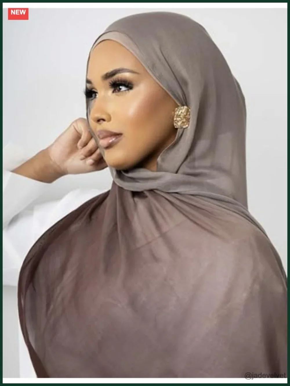 Ombre Modal Hijab Scarf Muslim Soft Lightweight Headscarf